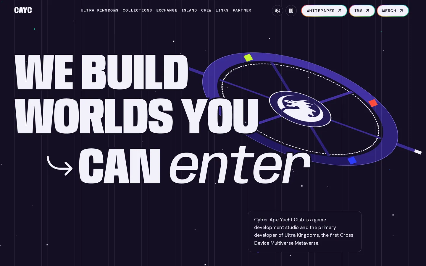 CAYC website, first screen
